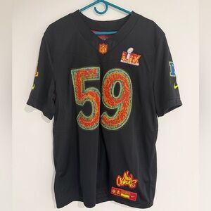 Nike Black NFL Super Bowl 59 Beaded Style Jersey